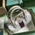 Gucci Ophidia GG mini top handle bag in beige and white canvas 772053 UULAG 9682