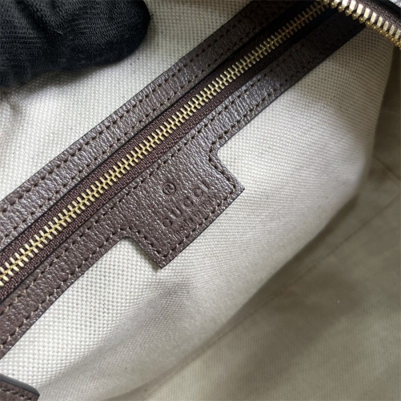 Gucci Ophidia GG small top handle bag in beige and blue canvas 772061 96IWG 8745