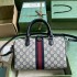 Gucci Ophidia GG small top handle bag in beige and blue canvas 772061 96IWN 4076