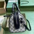 Gucci Ophidia GG small top handle bag in beige and blue canvas 772061 96IWN 4076