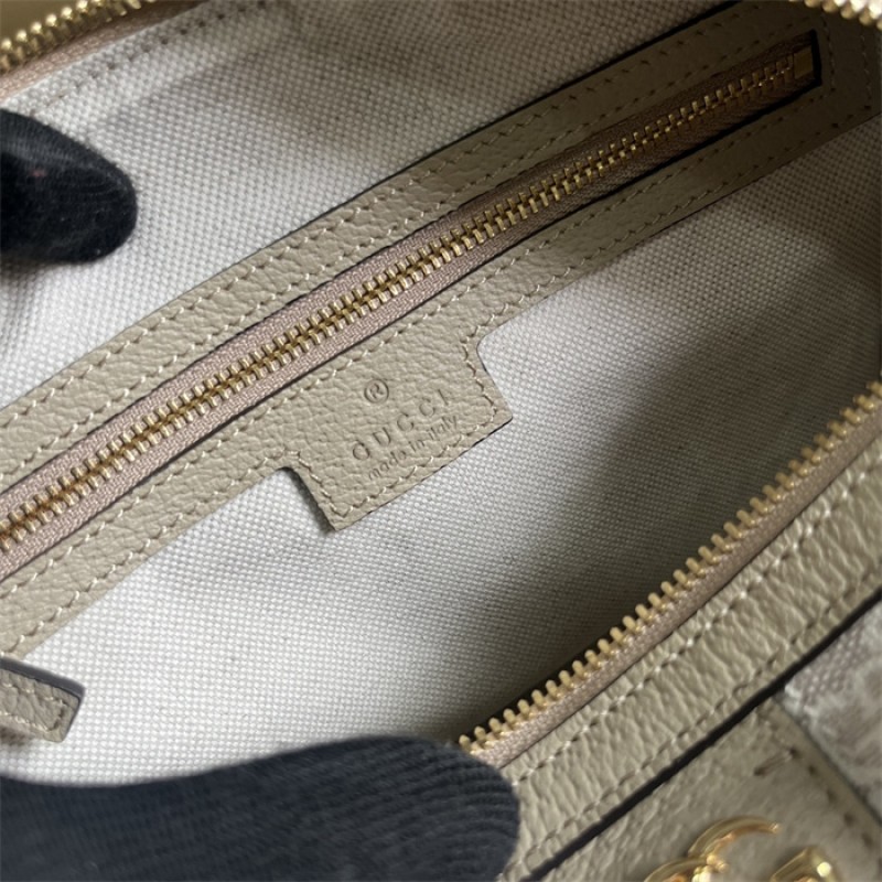 Gucci Ophidia GG small top handle bag in beige and blue canvas 772061 UULAG 9682