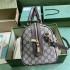 Gucci Ophidia GG medium top handle bag in Beige and ebony GG Supreme canvas 772065 96IWG 8745
