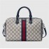 Gucci Ophidia GG medium top handle bag in Beige and blue GG Supreme canvas 772065 96IWN 4076