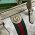 Gucci Ophidia GG medium top handle bag in Beige and white GG Supreme canvas 772065 UULAG 9682