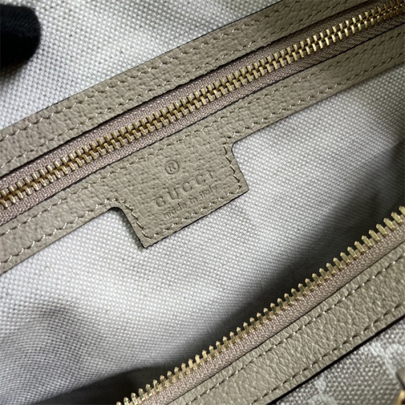 Gucci Ophidia GG medium top handle bag in Beige and white GG Supreme canvas 772065 UULAG 9682