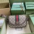 Gucci Ophidia GG mini shoulder bag in beige and ebony GG Supreme 772239 FACUJ 8745