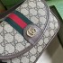 Gucci Ophidia GG mini shoulder bag in beige and ebony GG Supreme 772239 FACUJ 8745