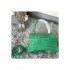 Balenciaga Hourglass S Croc-Effect Leather Tote