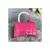 Balenciaga Hourglass S Croc-Effect Leather Tote