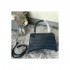 Balenciaga Hourglass S Croc-Effect Leather Tote