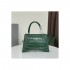 Balenciaga Hourglass S Croc-Effect Leather Tote