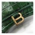 Balenciaga Hourglass S Croc-Effect Leather Tote
