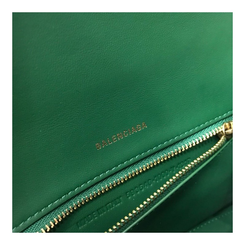 Balenciaga Hourglass S Croc-Effect Leather Tote