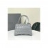 Balenciaga Hourglass XS Croc-Effect Leather Tote