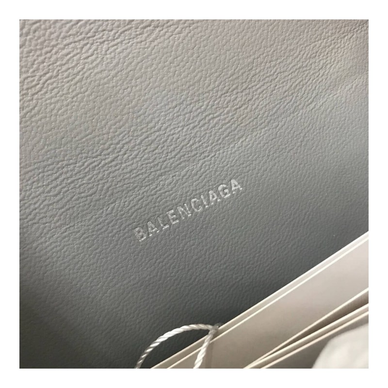 Balenciaga Hourglass XS Croc-Effect Leather Tote