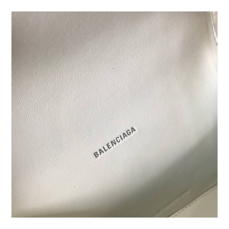 Balenciaga Hourglass XS Croc-Effect Leather Tote