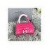 Balenciaga Hourglass XS Croc-Effect Leather Tote