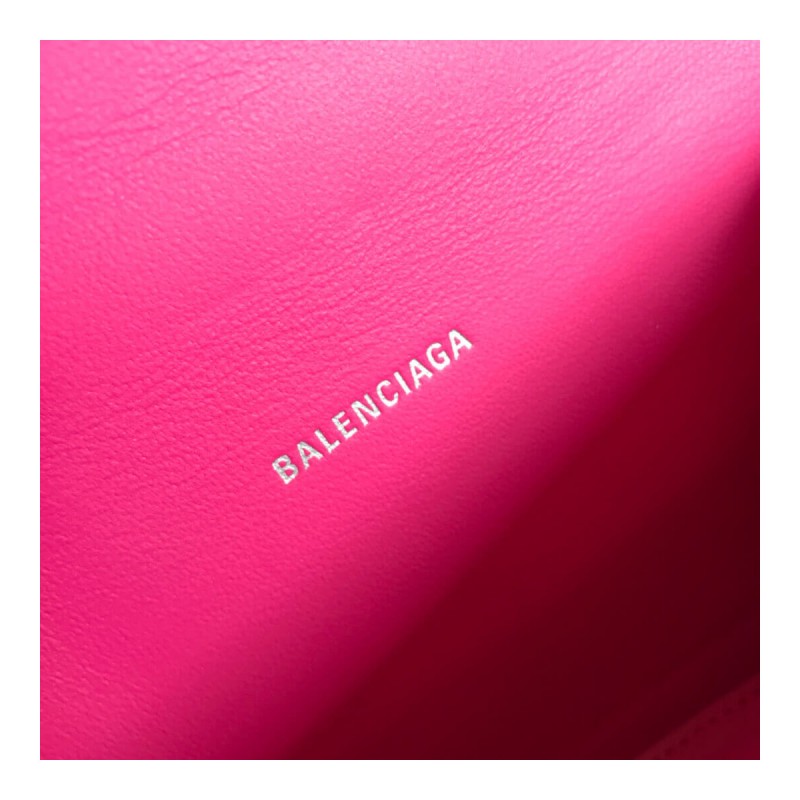 Balenciaga Hourglass XS Croc-Effect Leather Tote