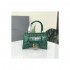 Balenciaga Hourglass XS Croc-Effect Leather Tote