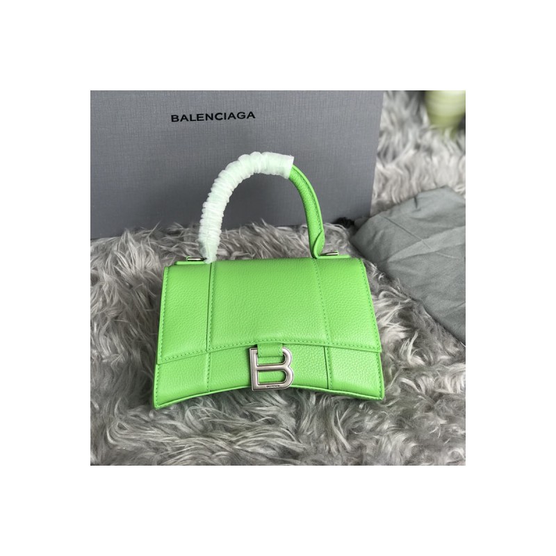 Balenciaga Hourglass XS Textured-Leather Tote