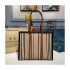 Burberry Logo and Stripe E-canvas Portrait Tote Bag 80224771