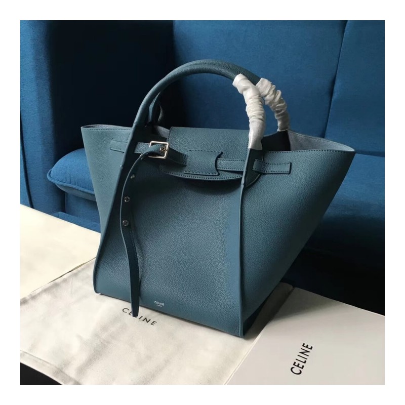 Celine Small Big Bag With Long Strap In Supple Grained Calfskin 189313