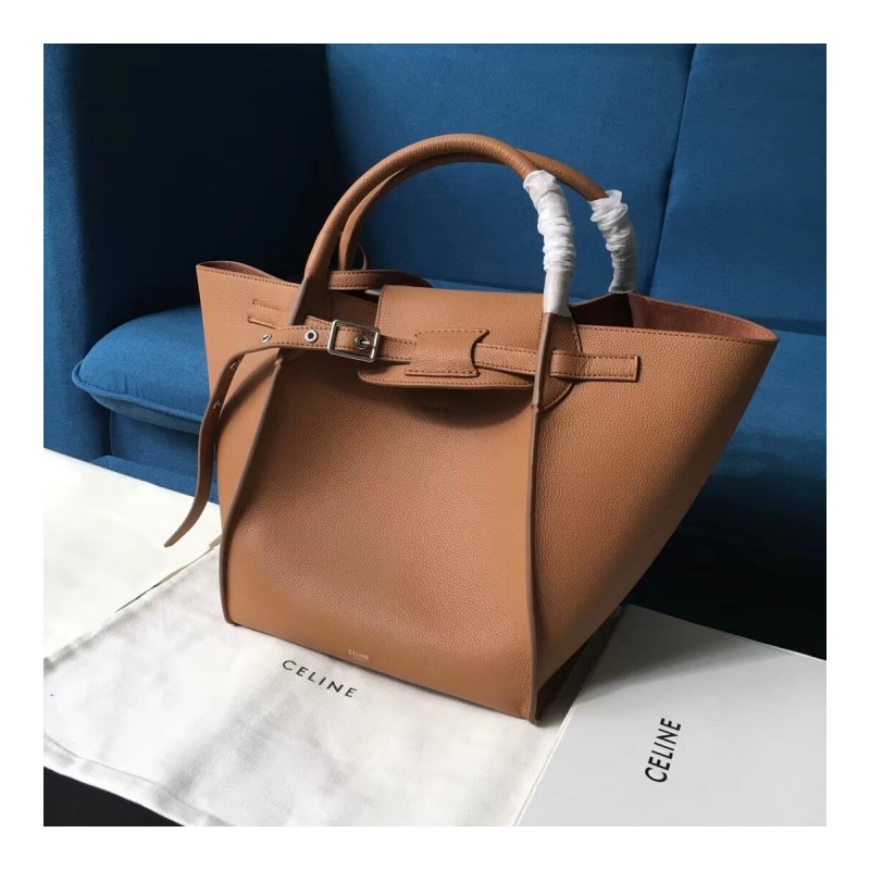 Celine Small Big Bag With Long Strap In Supple Grained Calfskin 189313
