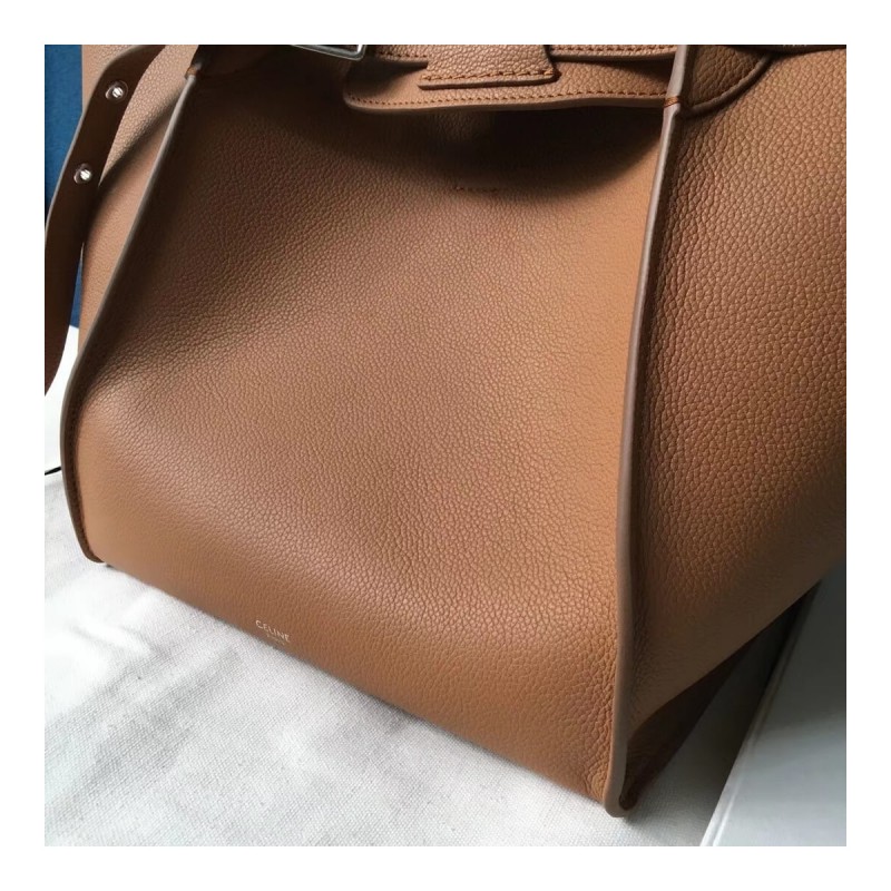 Celine Small Big Bag With Long Strap In Supple Grained Calfskin 189313