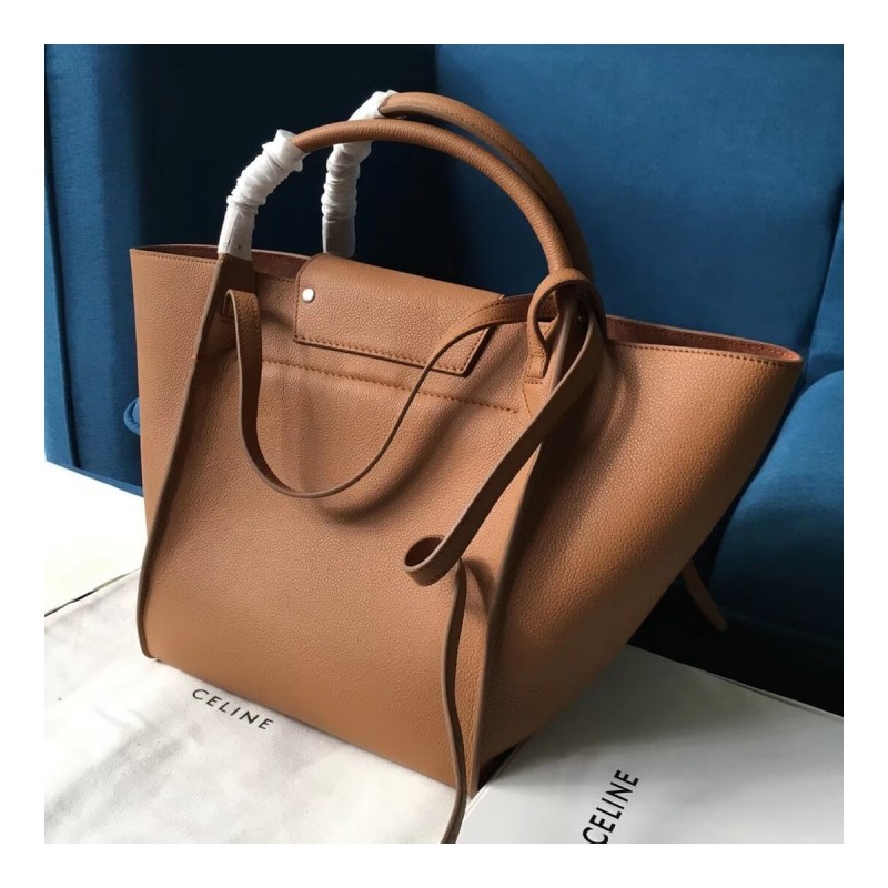 Celine Small Big Bag With Long Strap In Supple Grained Calfskin 189313