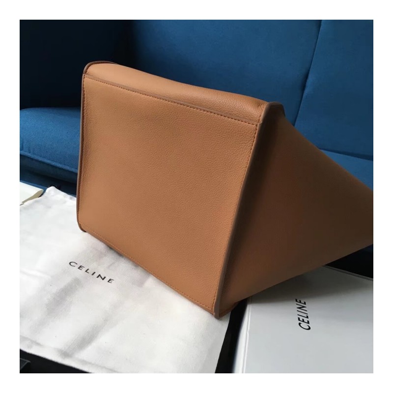 Celine Small Big Bag With Long Strap In Supple Grained Calfskin 189313