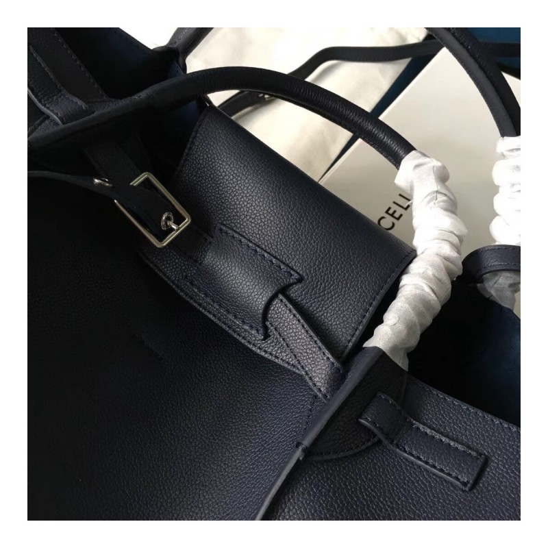Celine Small Big Bag With Long Strap In Supple Grained Calfskin 189313
