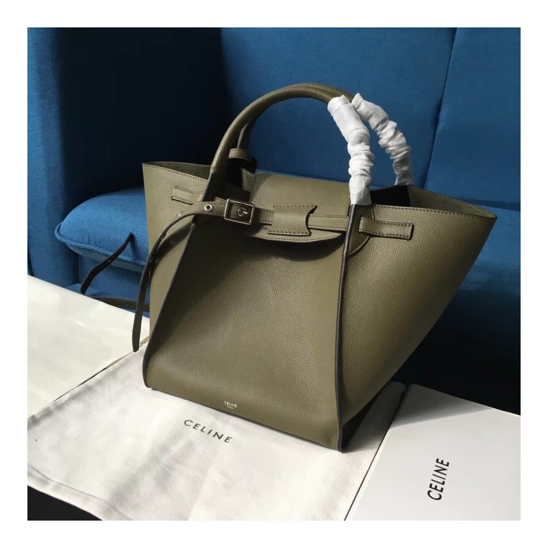 Celine Small Big Bag With Long Strap In Supple Grained Calfskin 189313
