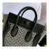 Celine Nano Luggage Bag In Tweed And Smooth Calfskin 189242