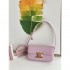 Celine Triomphe Shoulder Bag In Shiny Calfskin 194143 Lavender Grey