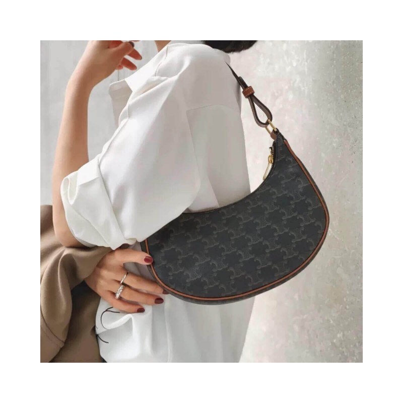 Celine Ava Bag In Triomphe Canvas 193952