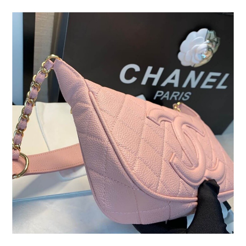 Chanel Grained Leather Hobo Bag B01960