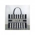 Dior Small Book Tote D-Stripes Embroidery M1296