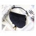 Christian Dior Saddle 20cm Shoulder Bag with Crystals Velvet M8044
