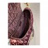 Dior Oblique Embroidered Velvet Saddle Bag M0446C