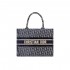 Christian Dior Small Book Tote Embossed Velvet M1296