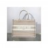 Dior Small Book Tote Multicolor Stripes Embroidery M1296