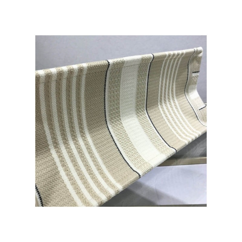 Dior Small Book Tote Beige Stripes Embroidery M1296