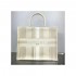 Dior Book Tote Beige Stripes Embroidery M1286
