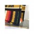 Dior Small Book Tote Multicolor D-Stripes Embroidery M1296