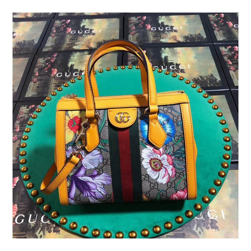 Gucci Ophidia GG Flora Small Tote Bag 547551