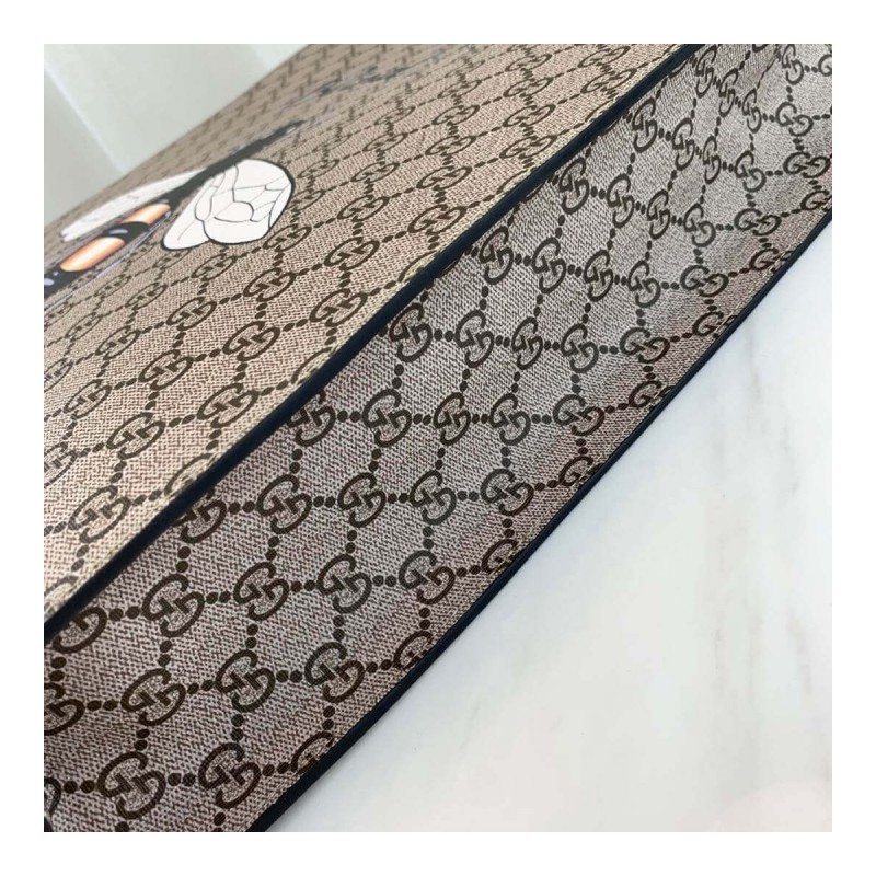 Gucci Bee Print GG Supreme Tote 450850