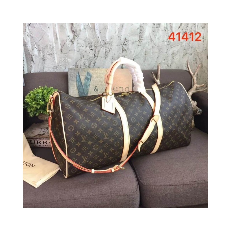 Louis Vuitton Monogram Canvas Keepall Bandouliere 60 M41412