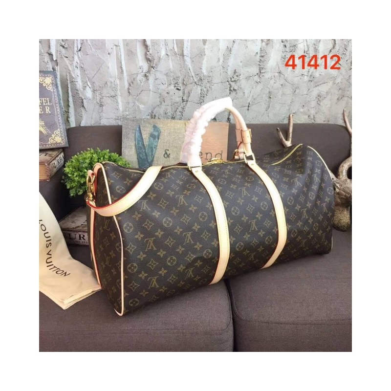 Louis Vuitton Monogram Canvas Keepall Bandouliere 60 M41412
