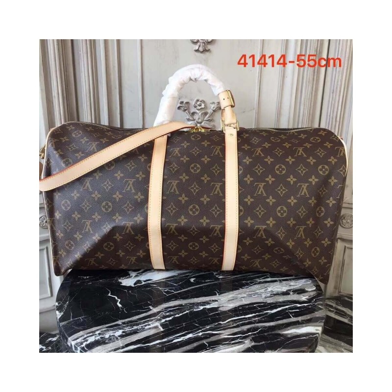 Louis Vuitton Monogram Canvas Keepall Bandouliere 55 M41414