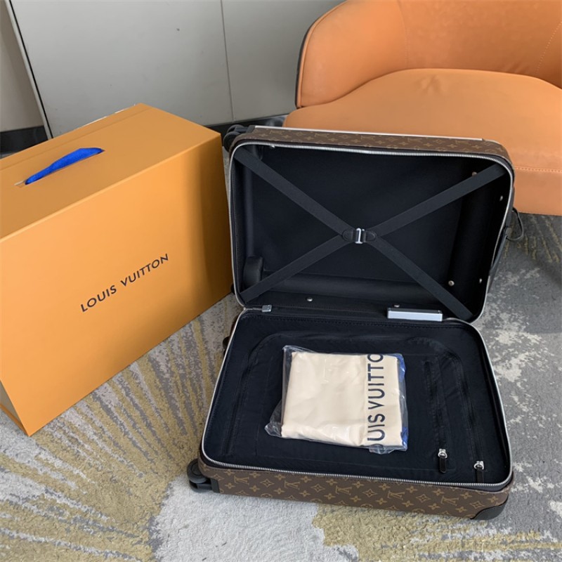 Louis Vuitton Horizon 55 Monogram Macassar Rolling Luggage M20294